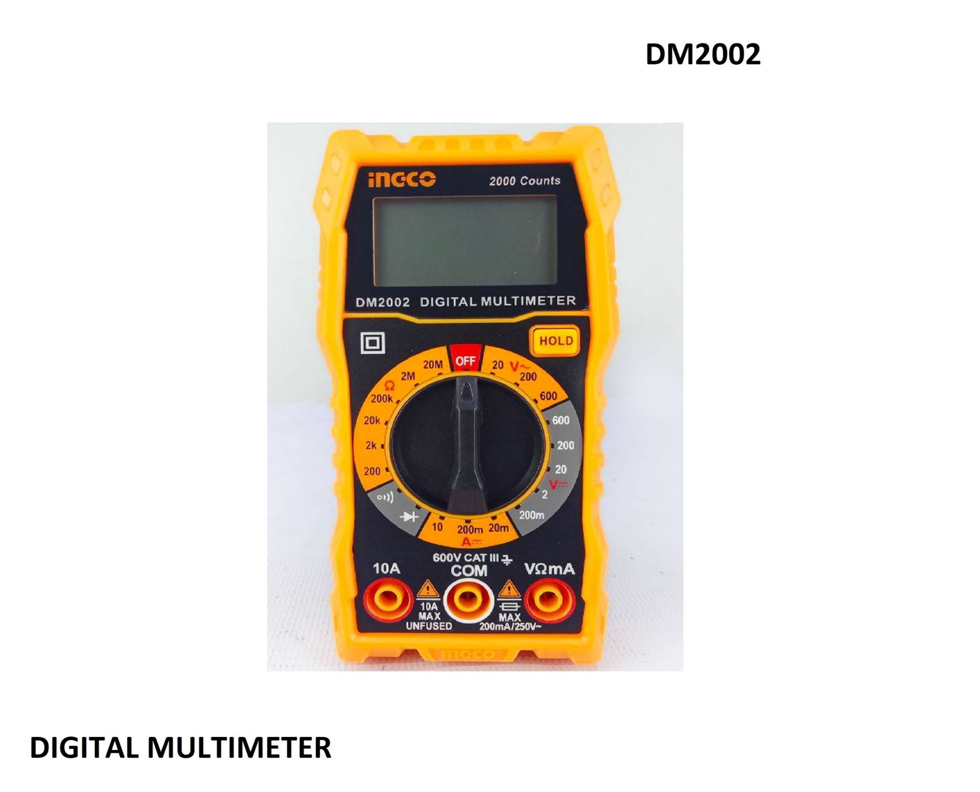 INGCO DM2002 Digital Multimeter Accurate and Versatile Measurement