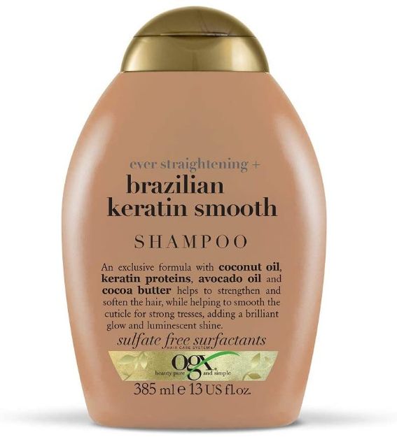 Picture of OGX Ever Straightening+Brazilian Keratin Smooth Shampoo, 385 ml