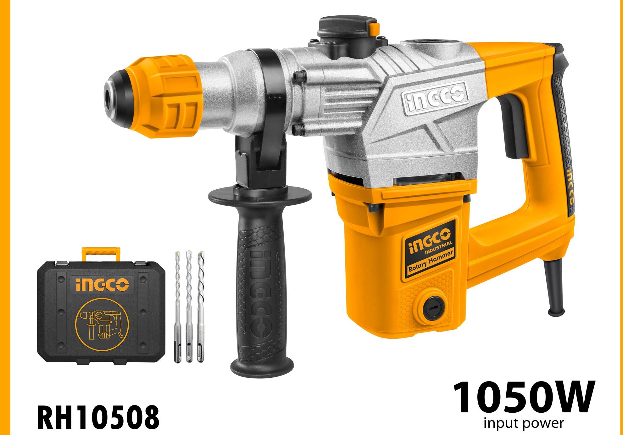 INGCO RH10508 Rotary Hammer 1050W Drill Powerful and Versatile