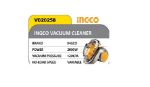 INGCO VC20258 Vacuum Cleaner
