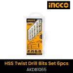 Picture of INGCO AKDB1065 6pcs HSS TWIST DRILL BIT