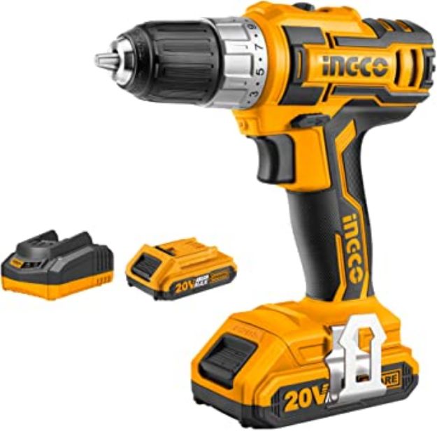 Picture of Ingco CDLI200215 Lithium-Ion Cordless Drill, 20V