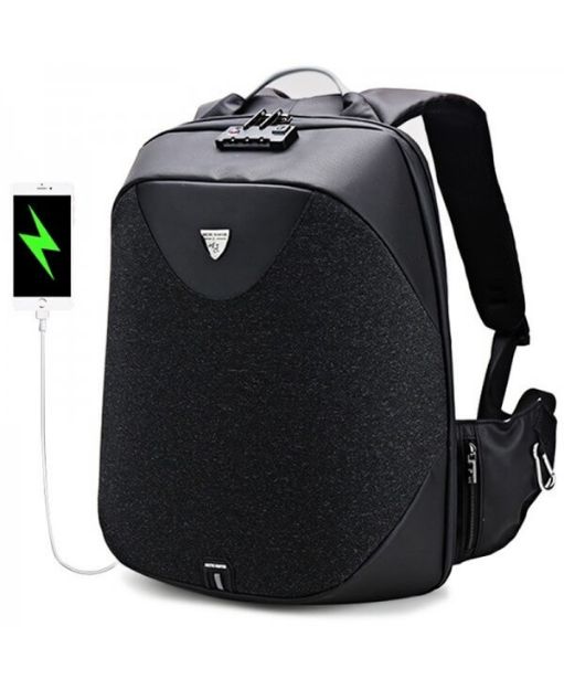 Picture of Arctic Hunter B00208 Waterproof Anti-Theft Laptop Business Travel Backpack With USB Charging Port