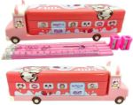 Picture of Weshopaholic School Bus Double Compartment Pencil Box