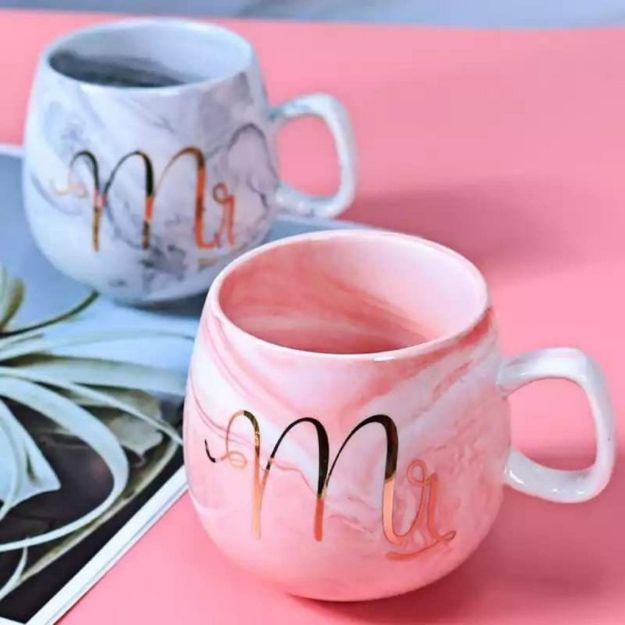Picture of Mr & Mrs Couple 2pcs Ceramic Mug  Set Anniversary Gift Set