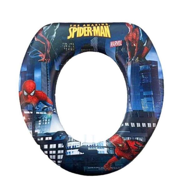 Picture of Spider Man Baby Soft Potty Training Seat with handle