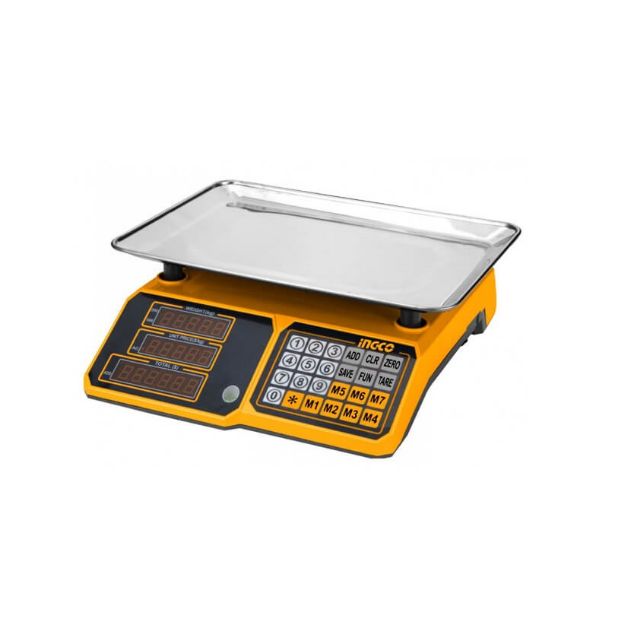 INGCO HESA3303 ELECTRONIC SCALE STAINLESS BODY 30KG DIGITAL WEIGHT SCALE