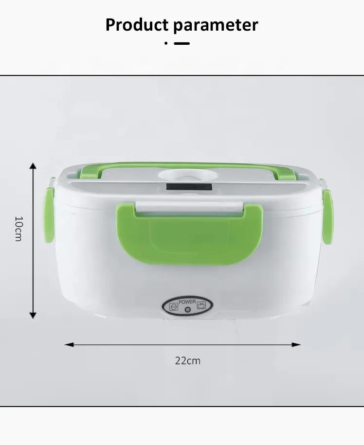 Electric Stainless Steel Lunch Box 110V/220V Portable Food Warmer