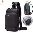 Picture of Arctic Hunter Tough Men Series XB00113 Water Resistant Expandable Shoulder Bag Anti-Theft Crossbody Sling Bag