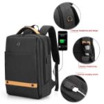 Picture of Golden Wolf GB00378 Laptop Backpack For Men USB Charging Bag Pack Large Capacity Teenager Schoolbag Male Travel Backpacks Mochilas Bags