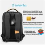 Picture of Golden Wolf GB00378 Laptop Backpack For Men USB Charging Bag Pack Large Capacity Teenager Schoolbag Male Travel Backpacks Mochilas Bags