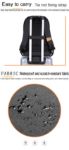 Picture of Golden Wolf GB00378 Laptop Backpack For Men USB Charging Bag Pack Large Capacity Teenager Schoolbag Male Travel Backpacks Mochilas Bags
