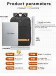 Picture of Golden Wolf GB00378 Laptop Backpack For Men USB Charging Bag Pack Large Capacity Teenager Schoolbag Male Travel Backpacks Mochilas Bags