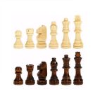 Picture of Waxmatbi 3 in 1 Wooden Chess Set Checkers Backgammon Set