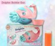 Picture of Cute Dolphin Bubble Gun Toy with Refill for Kids Boys 8-Hole