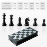 Picture of Folding Magnetic Chess Board Portable Chess Set Travel Chess Set Gifts for Kids and Adult