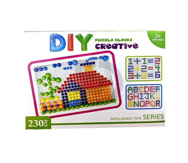 Picture of DIY Creative Puzzle Blocks Educational Games For Children-230 Pieces