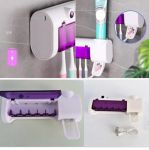 Picture of Multi-Function Toothbrush Sterilizer Toothbrush Holder Toothpaste Dispenser 