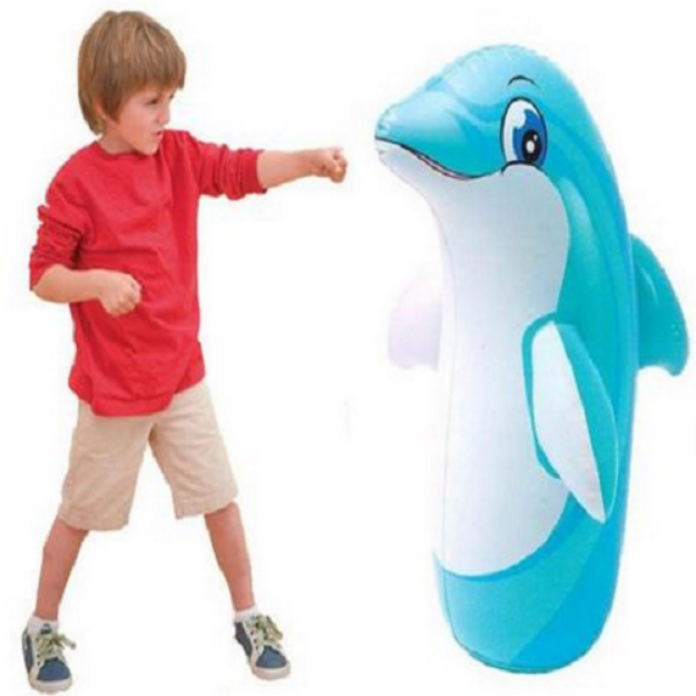 Picture of Intex Wet Set Hit Me Inflated Toy for Kids Inflatable Dolphine Toy Water Filled Base BOP 