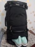 WSHIHAOM A2021-1 Nylon Canvas Vintage Rucksack Backpack With Shoe Chamber