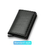 Synthetic PU Leather RFID Credit Card Holder Smart Mini Wallet