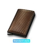 Synthetic PU Leather RFID Credit Card Holder Smart Mini Wallet