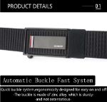 Nylon Zinc Alloy Metal Buckle Automatic Buckle Outdoor Nylon Fabric Adjustable Belt