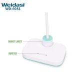 Weidasi WD-6081 Rechargeable and portable modern bed side eye-caring led table reading light with night light