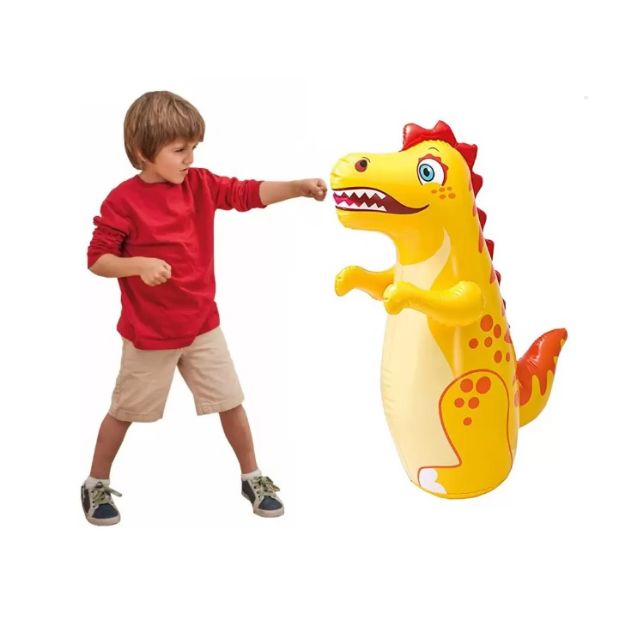 Intex Wet Set Hit Me Inflated Toy for Kids Inflatable Dragon Toy Water Filled Base BOP