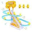 Happy Time Small Duck Toy Racing Climbing Stairs With Flashing Light Music