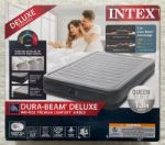 INTEX Dura‑Beam Deluxe Comfort‑Plush Air Mattress-Inflatable Double Bed-60" Width