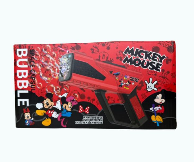 Mickey Mouse Space Capsule Bubble Gun – Rechargeable, Colorful & Fun for Kids 