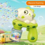 6-Hole Lighting Bubble Gun – Battery Operated Bubble Toy for Kids 3+