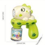 6-Hole Lighting Bubble Gun – Battery Operated Bubble Toy for Kids 3+