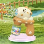 6-Hole Lighting Bubble Gun – Battery Operated Bubble Toy for Kids 3+