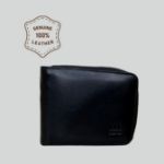 Genuine Leather Men’s Wallet with Zipper-AL-85 | Export Quality