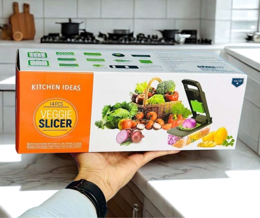 Kitchen Ideas 14-in-1 Vegetable Slicer & Cutter-airDeal.com.bd