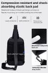 Golden Wolf GXB00725, anti-theft crossbody bag, waterproof chest bag, casual shoulder bag, travel sling bag, men’s crossbody bag, stylish waterproof bag