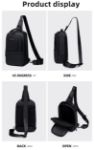 Golden Wolf GXB00725, anti-theft crossbody bag, waterproof chest bag, casual shoulder bag, travel sling bag, men’s crossbody bag, stylish waterproof bag