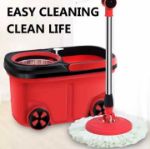 Magic Spin Mop with Bucket – 360° Rotating Microfiber Head