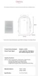 Chantria CB00617 Multi-Purpose Casual 15.6 Laptop Compartment Waterproof Expandable Backpack for Women