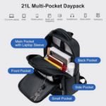 GOLDEN WOLF GB00736 Anti-Theft Water-Resistant Laptop Backpack