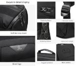 OZUKO 9617 Designer Anti-Theft Multifunctional Travel Backpack