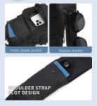 OZUKO 9808 Waterproof Mini Messenger Crossbody Sling Bag for Men