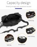Ozuko 9449 Waterproof Anti-Theft Multifunctional Crossbody Bag with USB Port