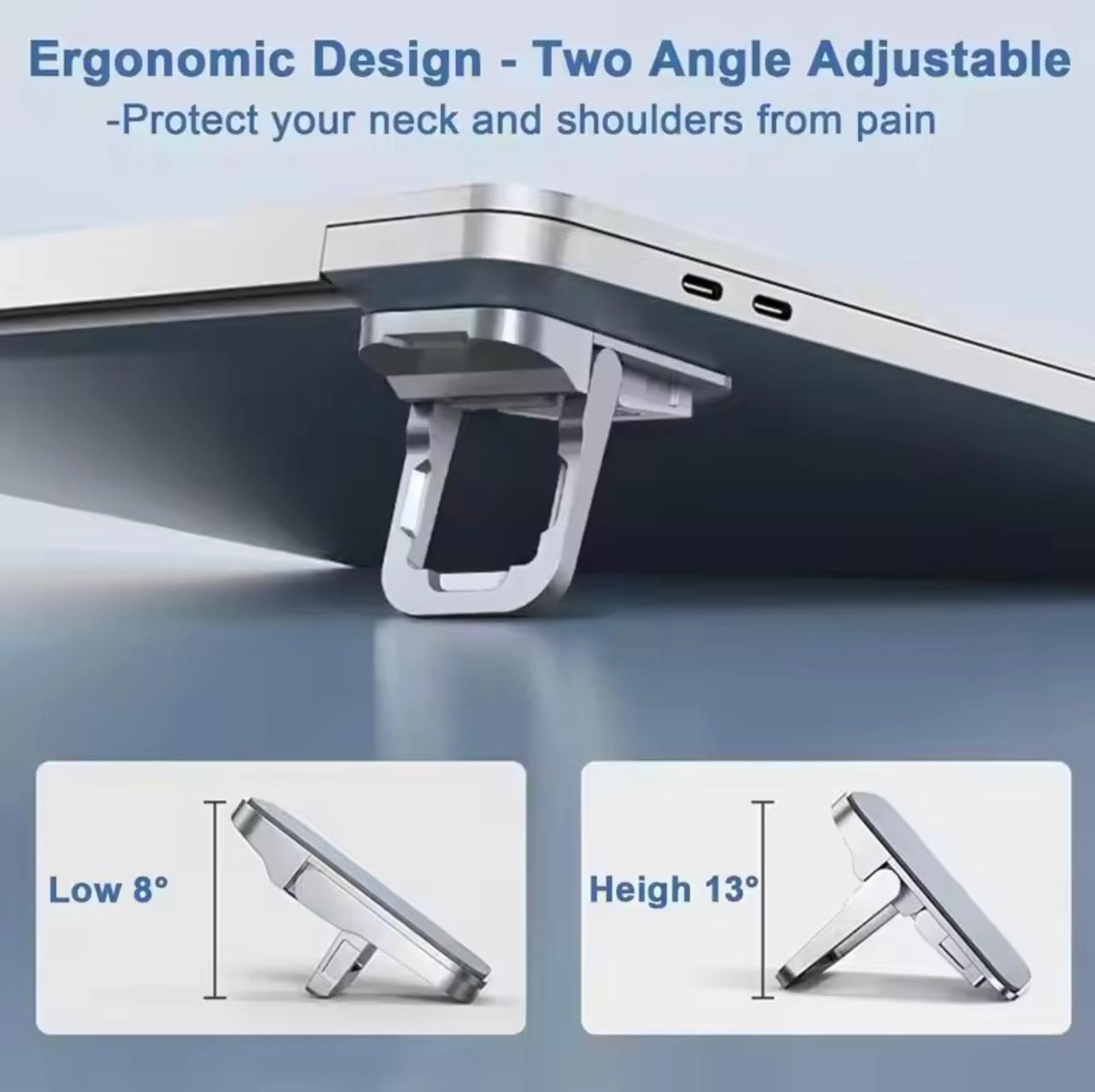 Portable Ultra Slim Zinc-Alloy Invisible Laptop Riser Stand-airDeal.com.bd