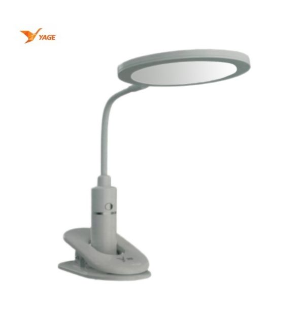 YAGE YG-8012H Portable Rechargeable LED Desk Lamp with Clip