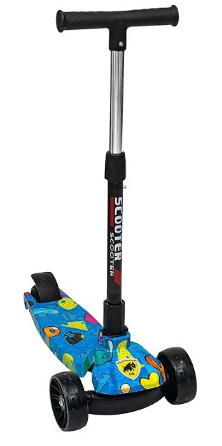 3-Wheel Kids Kick Scooter – Blue