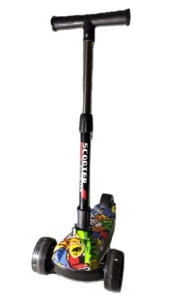 3-Wheel Kids Kick Scooter – Colorful