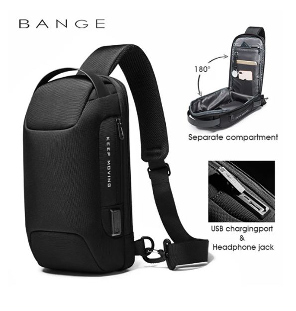 BANGE 22085 Anti-Theft Chest Bag